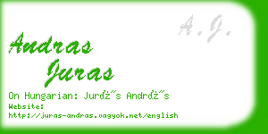 andras juras business card